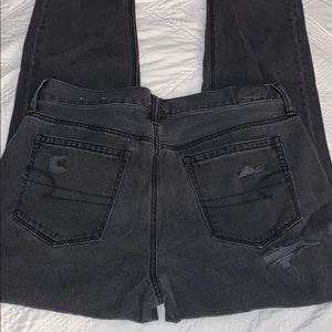 American Eagle black ripped jeans